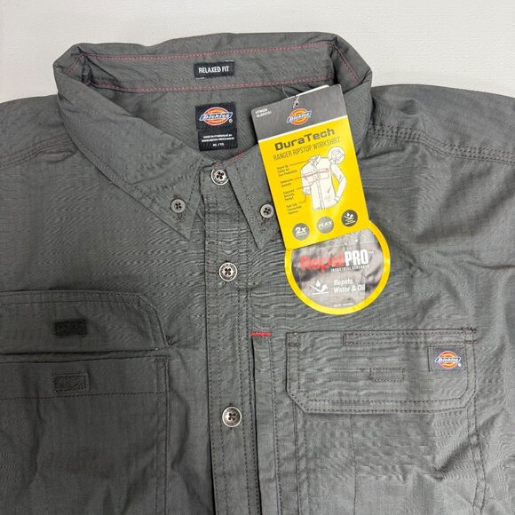 Dickies XL Ranger Ripstop Workshirt Relaxed DuraTech RepelPRO Water Resistant - Picture 3 of 12